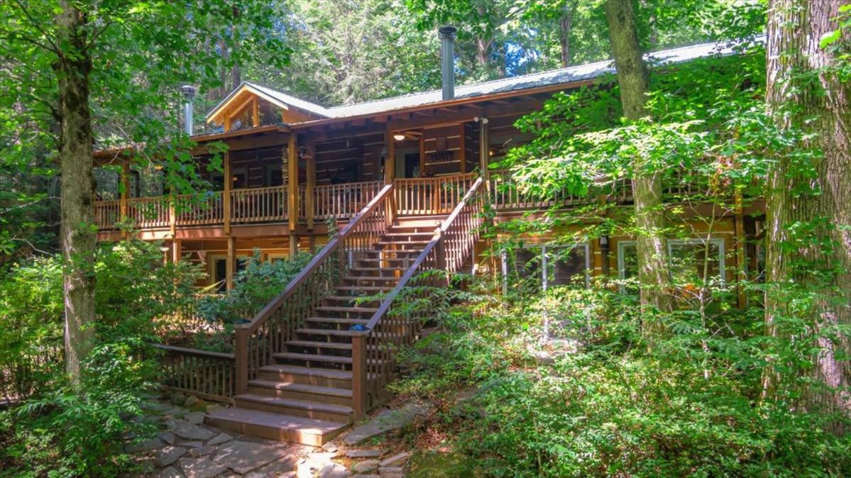 Waterfront Mountain Cabin With Hot Tub Villa Blue Ridge Eksteriør bilde