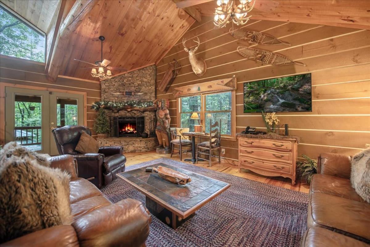 Waterfront Mountain Cabin With Hot Tub Villa Blue Ridge Eksteriør bilde