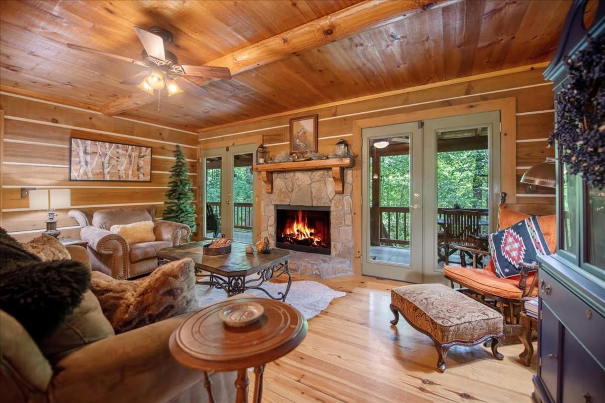 Waterfront Mountain Cabin With Hot Tub Villa Blue Ridge Eksteriør bilde