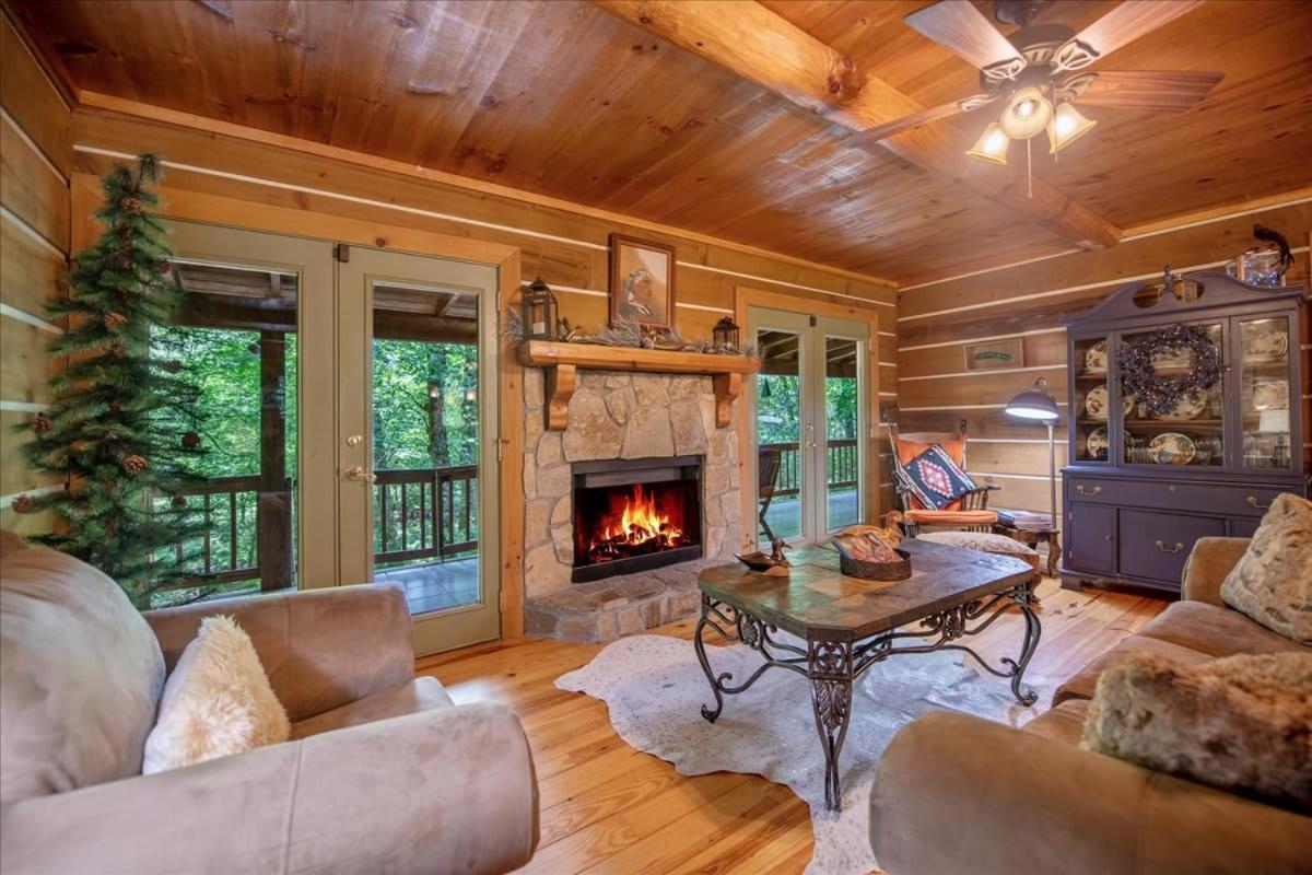 Waterfront Mountain Cabin With Hot Tub Villa Blue Ridge Eksteriør bilde