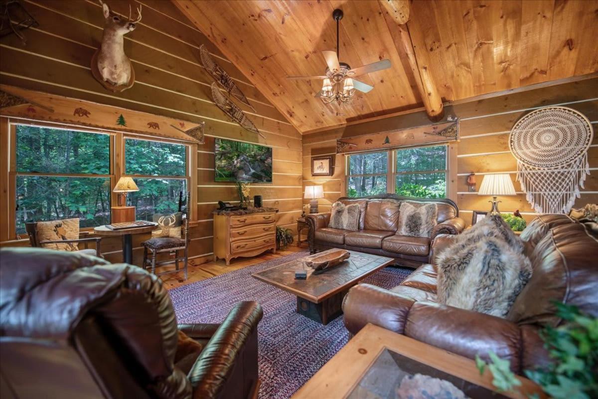 Waterfront Mountain Cabin With Hot Tub Villa Blue Ridge Eksteriør bilde