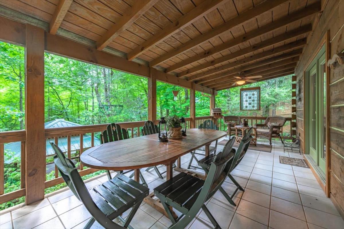 Waterfront Mountain Cabin With Hot Tub Villa Blue Ridge Eksteriør bilde