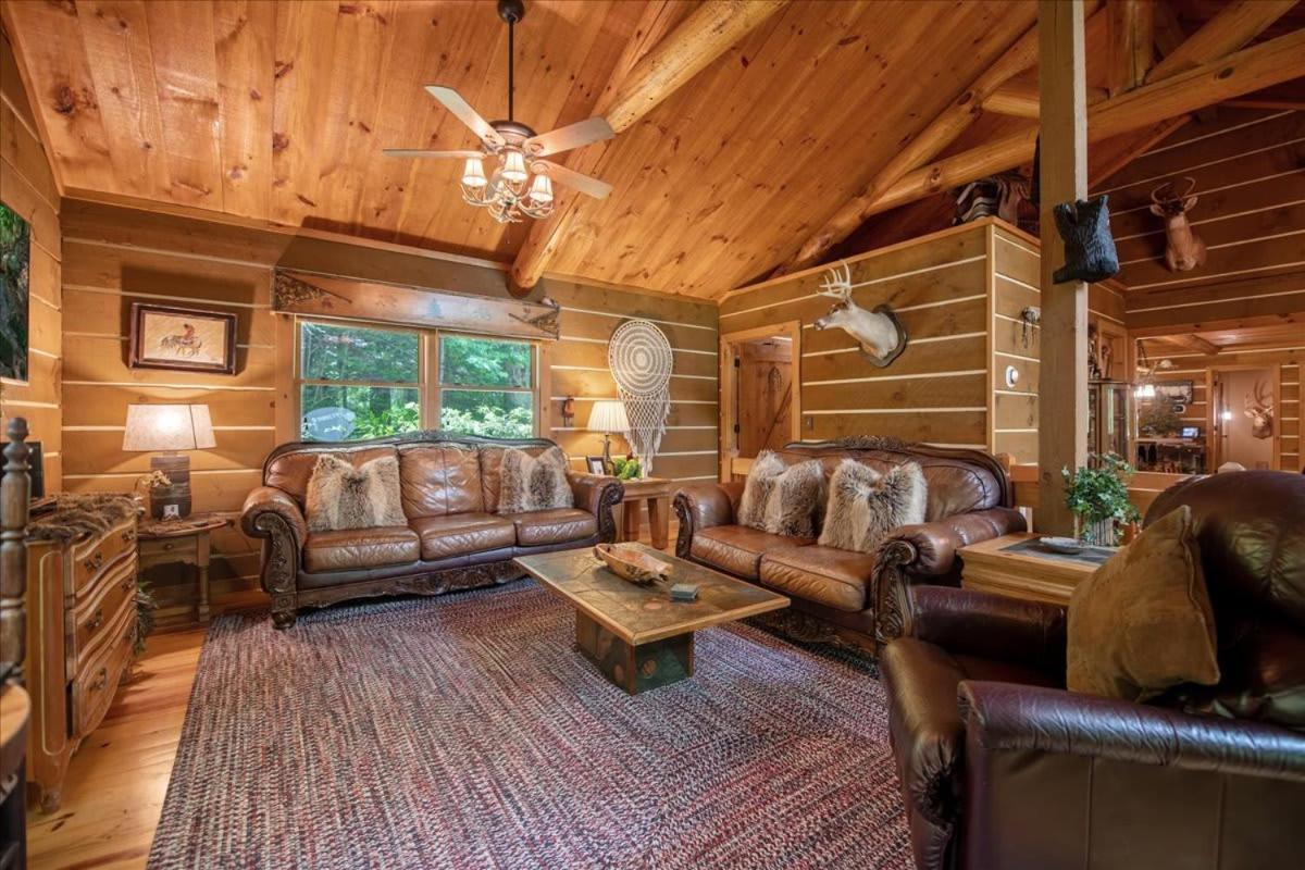 Waterfront Mountain Cabin With Hot Tub Villa Blue Ridge Eksteriør bilde