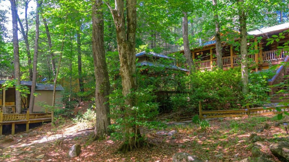Waterfront Mountain Cabin With Hot Tub Villa Blue Ridge Eksteriør bilde